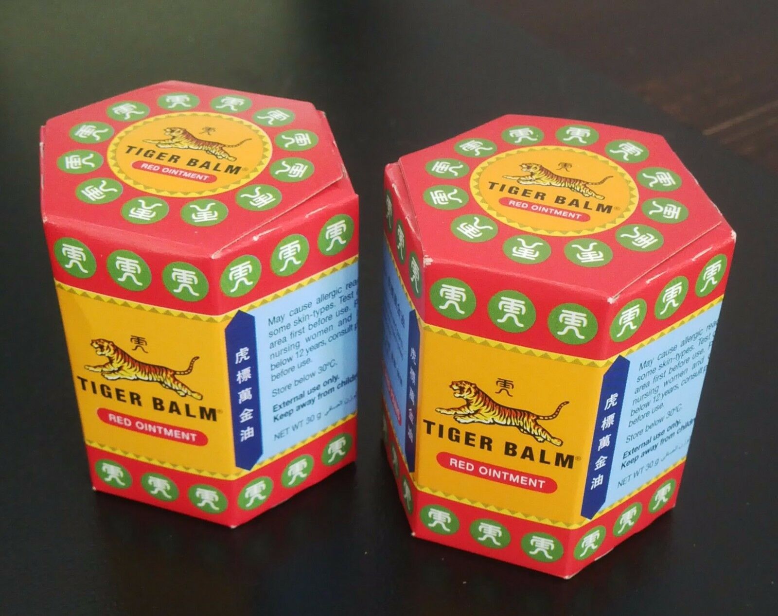 Натуральный красный Тигровый бальзам Tiger Balm Red Ointment 30 гр. Таиланд